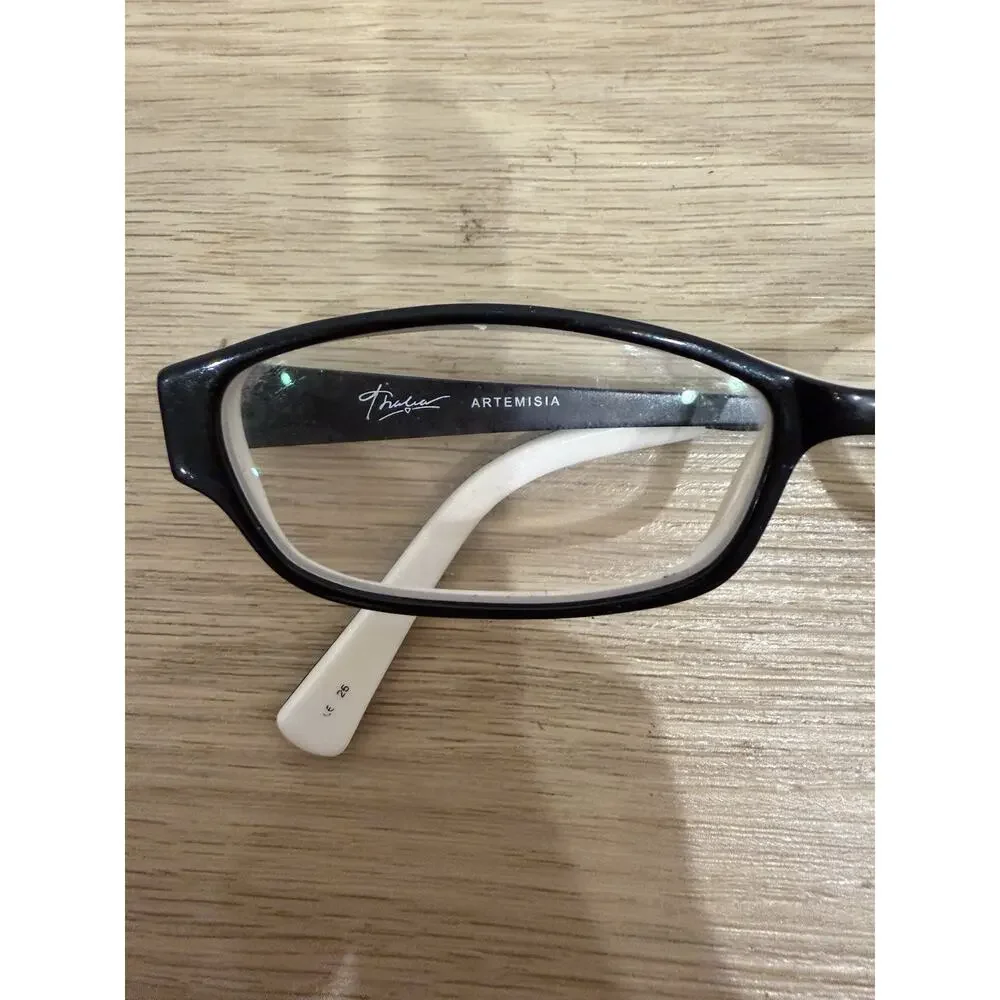 Thalia Artemisia Eyeglasses Womens Black Rectangle 53-15-135